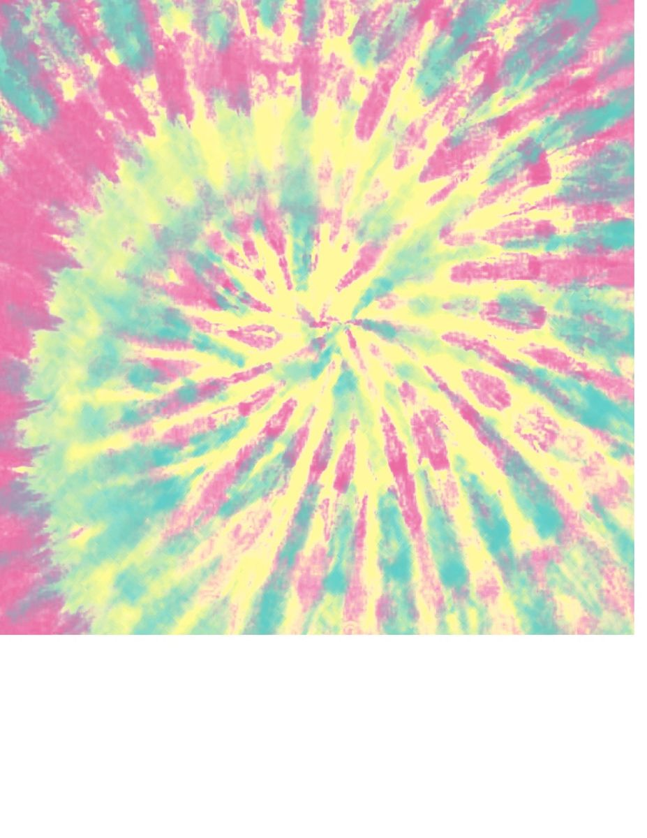 pink, yellow and aqua tie dye